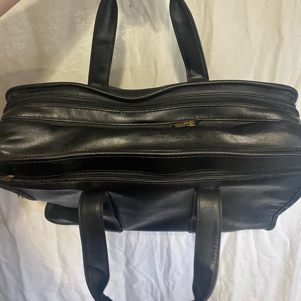 USL: vintage faux leather soft briefcase - Picture 4 of 5